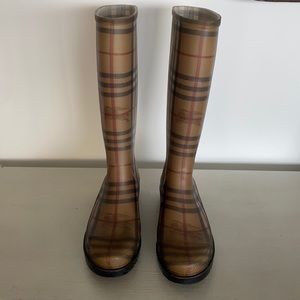 Authentic Burberry Rain Boots - size 8